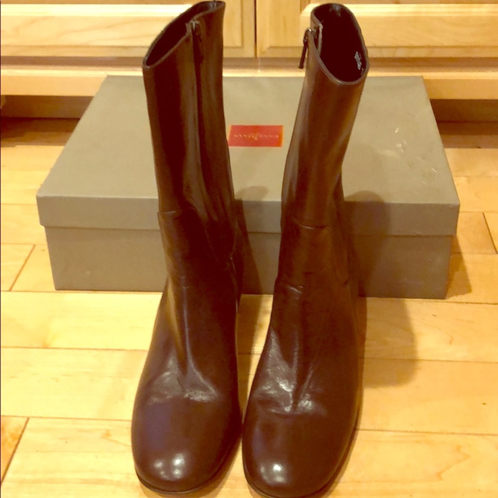 Woman boots, Cole Han.  Brown leather